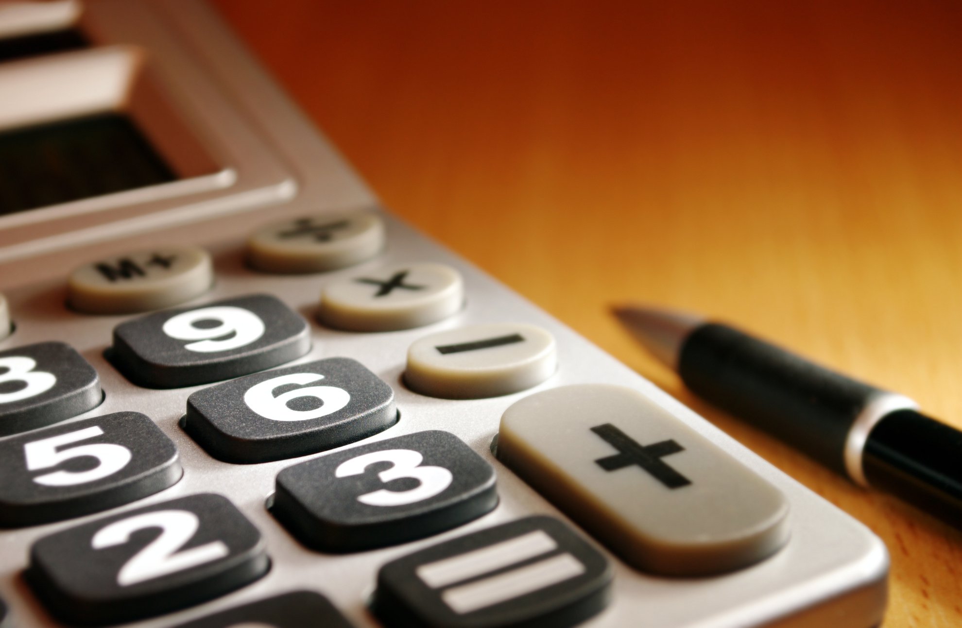 calculator on a desk